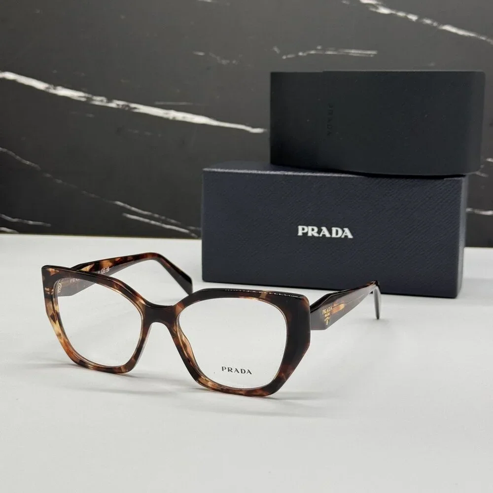 NEW PRADA PR18WV 07R1O1 EYEGLASSES PR 18WV 07R1O1 HAVANA WOMEN EYEWEAR VPR 18W